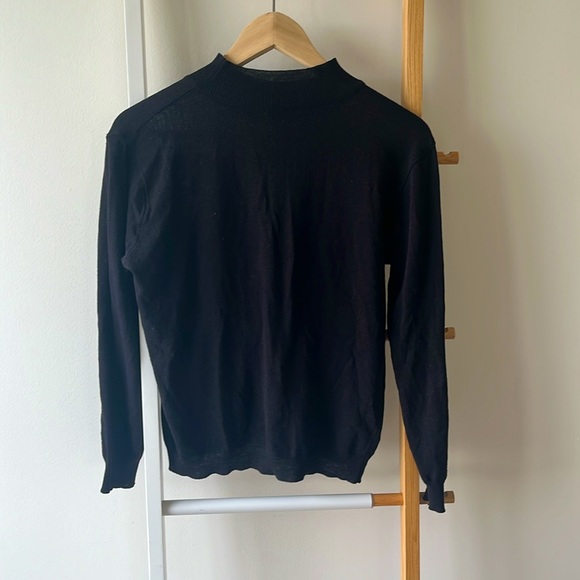 Black mock neck knit - Picture 2 of 2